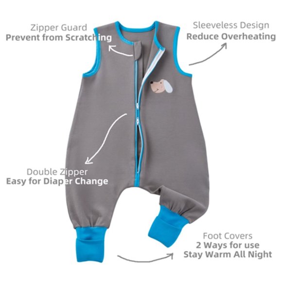 Chuchu Puff Baby Sleep Sack with Legs Sleeping Bag Toddlers Wearable Blanket 2T - Picture 2 of 7